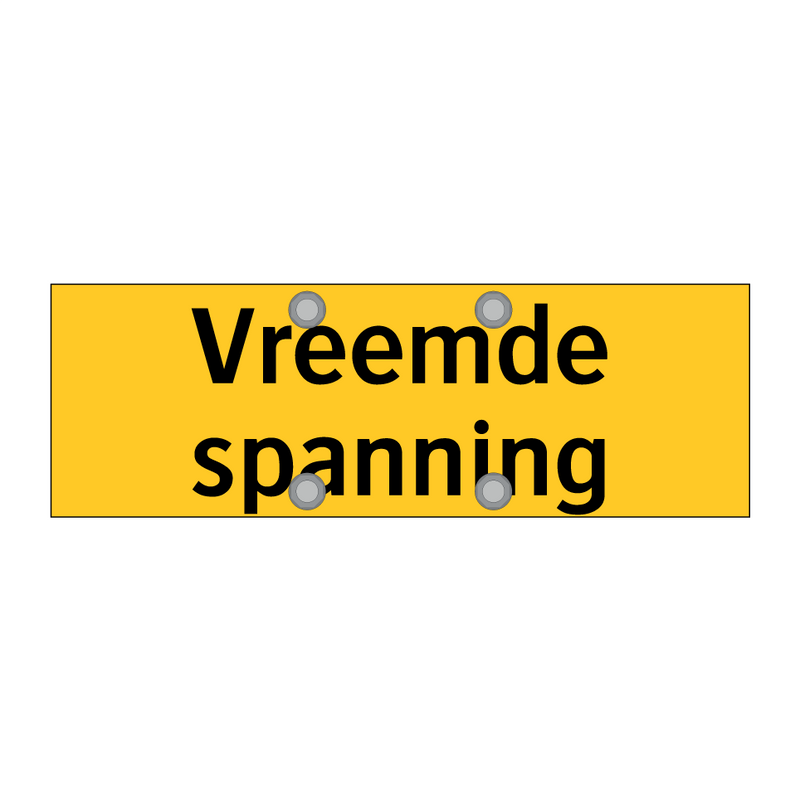 Vreemde spanning & Vreemde spanning & Vreemde spanning