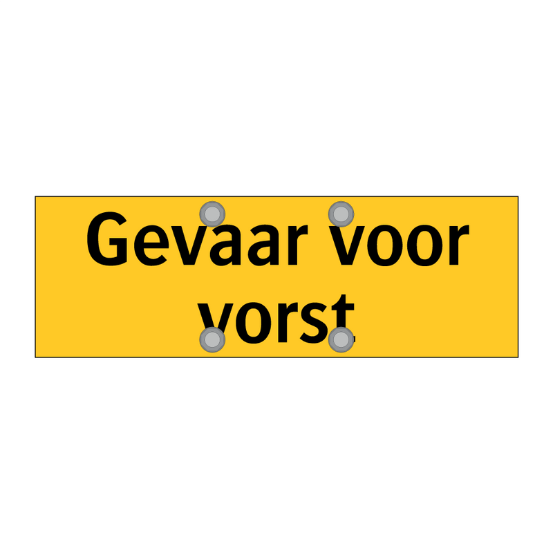 Gevaar voor vorst & Gevaar voor vorst & Gevaar voor vorst