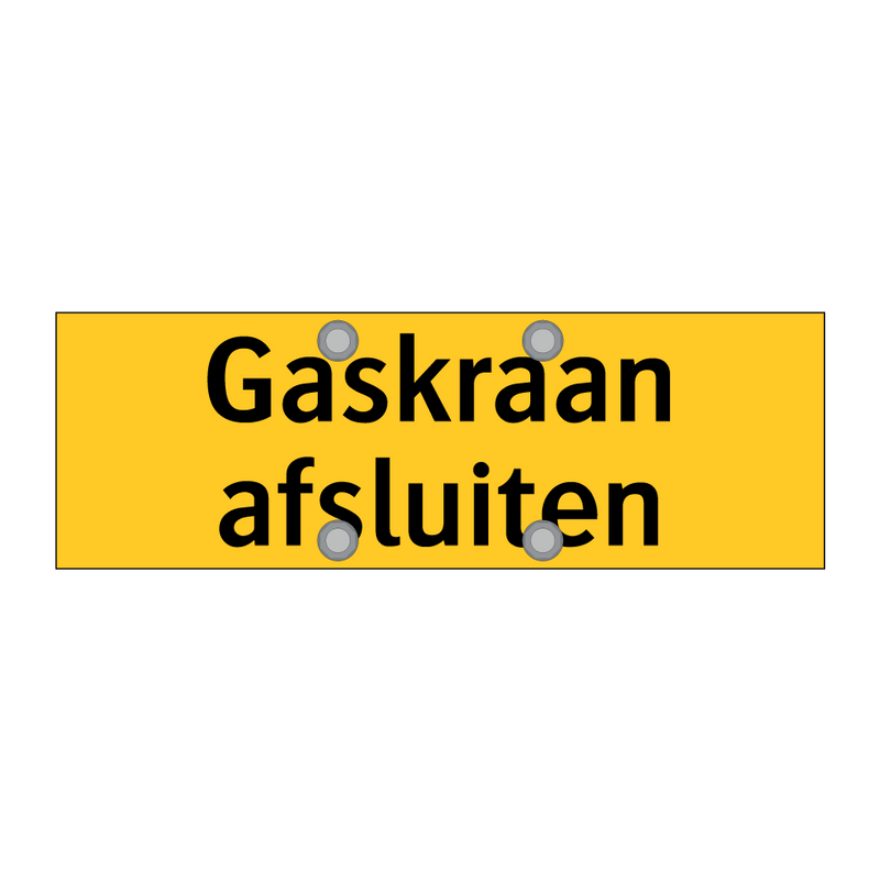 Gaskraan afsluiten & Gaskraan afsluiten & Gaskraan afsluiten