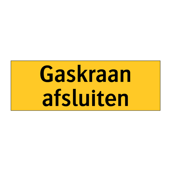 Gaskraan afsluiten & Gaskraan afsluiten & Gaskraan afsluiten & Gaskraan afsluiten