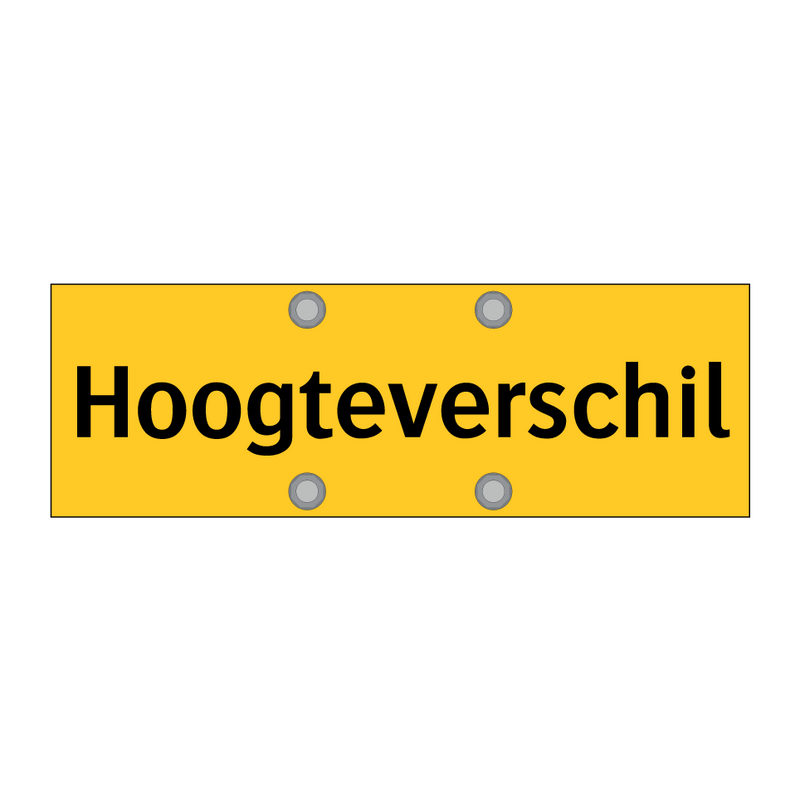 Hoogteverschil & Hoogteverschil & Hoogteverschil