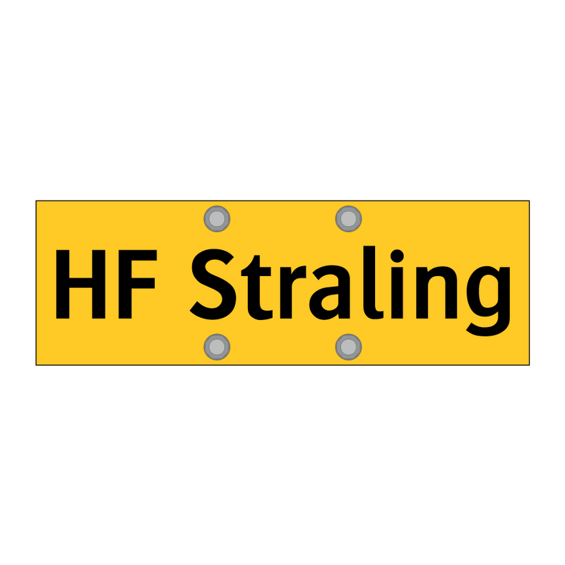 HF Straling & HF Straling & HF Straling