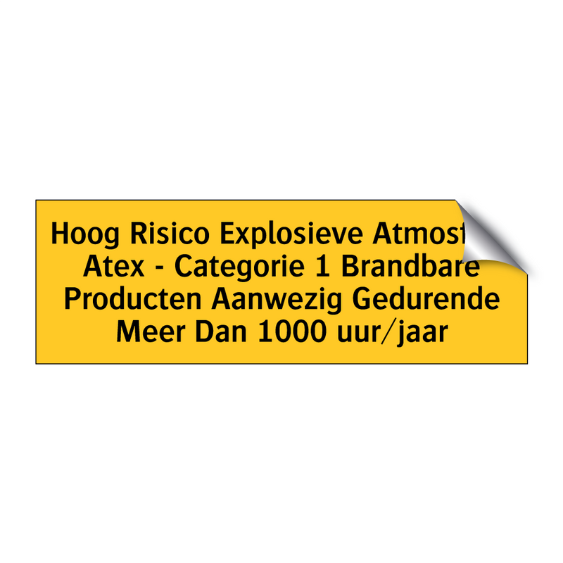 Hoog Risico Explosieve Atmosfeer Atex - Categorie 1 /.../