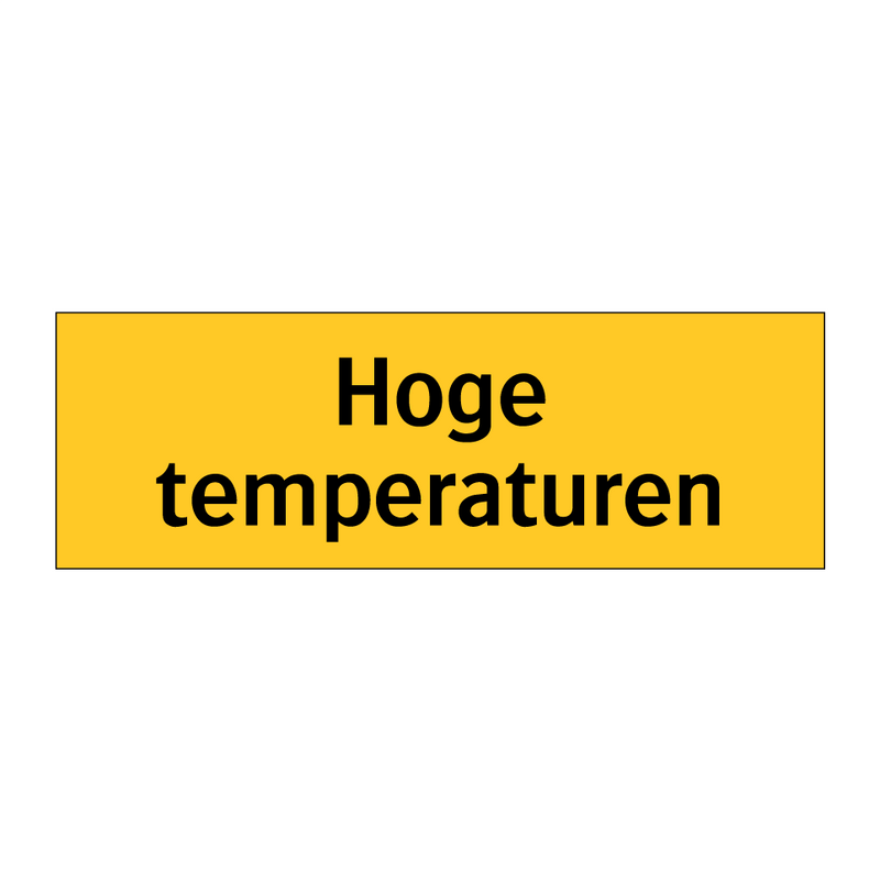 Hoge temperaturen & Hoge temperaturen & Hoge temperaturen & Hoge temperaturen & Hoge temperaturen