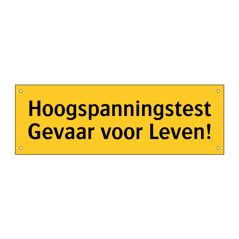 Hoogspanningstest Gevaar voor Leven! & Hoogspanningstest Gevaar voor Leven!