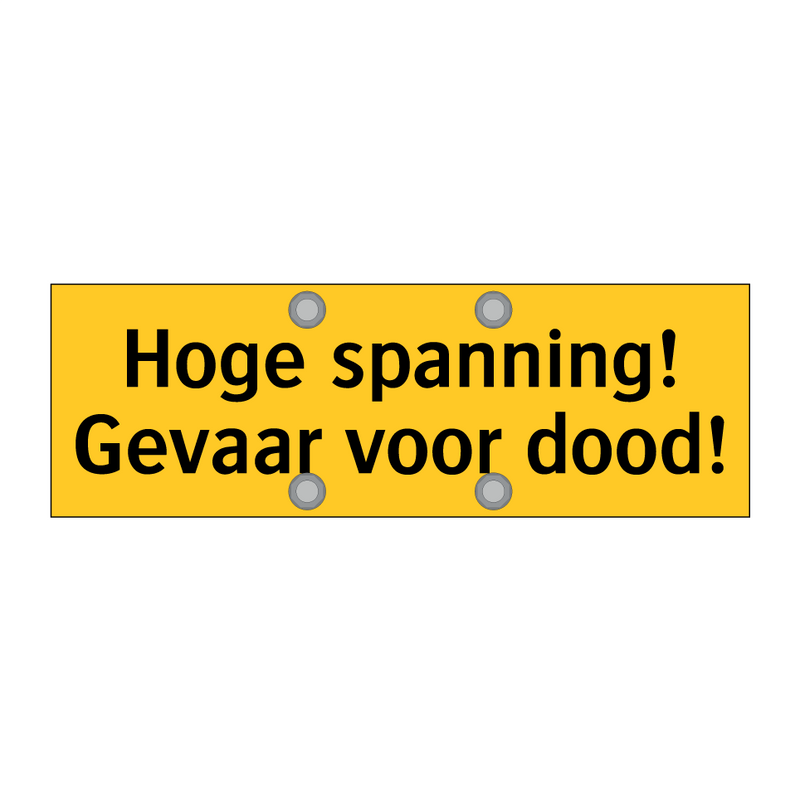 Hoge spanning! Gevaar voor dood! & Hoge spanning! Gevaar voor dood!