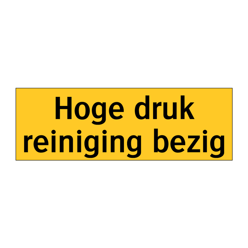 Hoge druk reiniging bezig & Hoge druk reiniging bezig & Hoge druk reiniging bezig