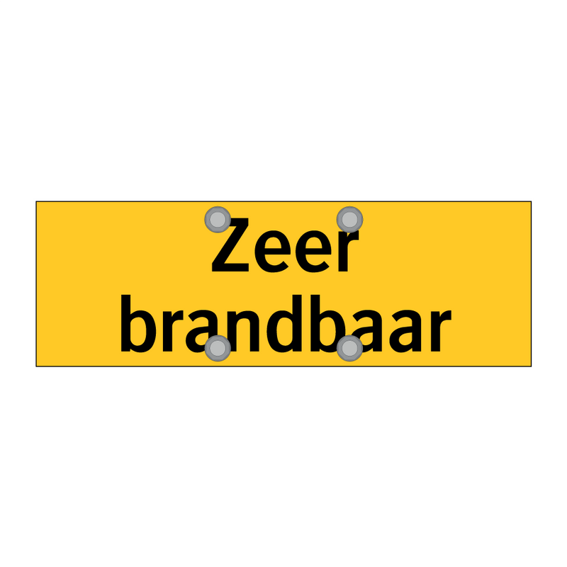 Zeer brandbaar & Zeer brandbaar & Zeer brandbaar