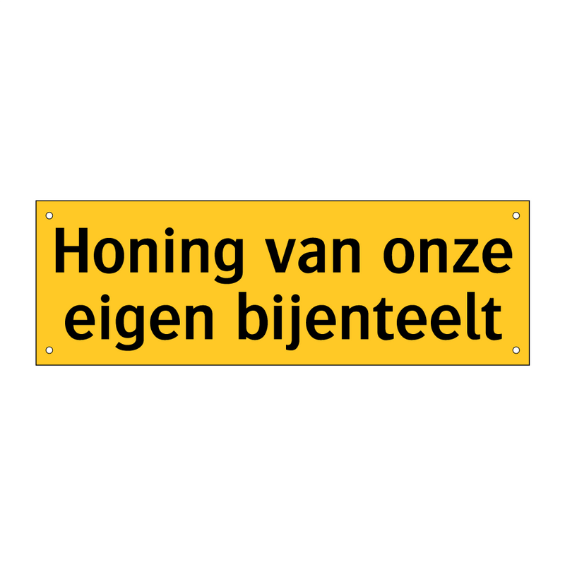 Honing van onze eigen bijenteelt & Honing van onze eigen bijenteelt