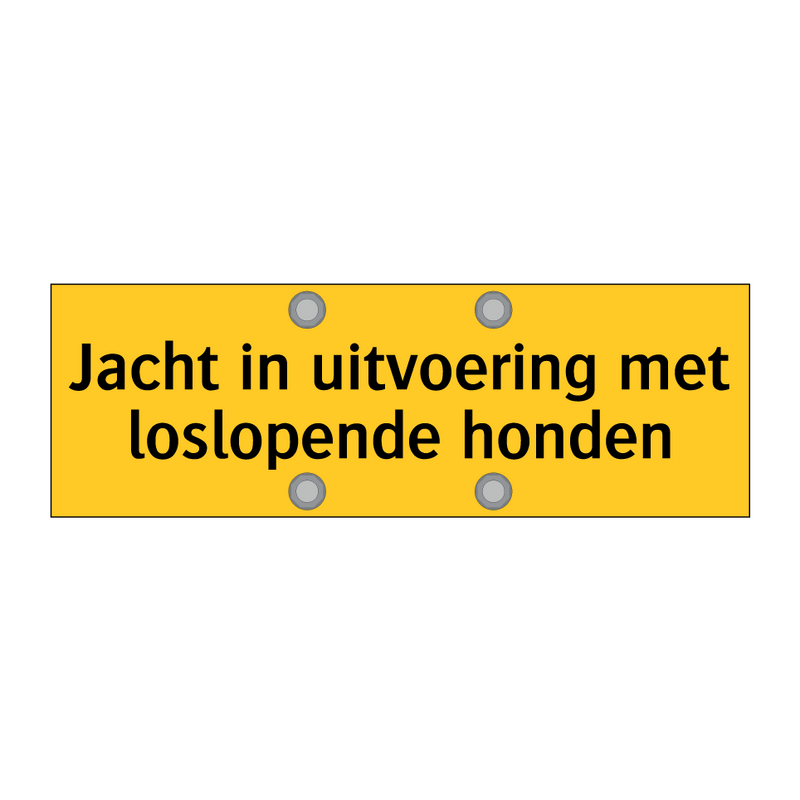 Jacht in uitvoering met loslopende honden & Jacht in uitvoering met loslopende honden