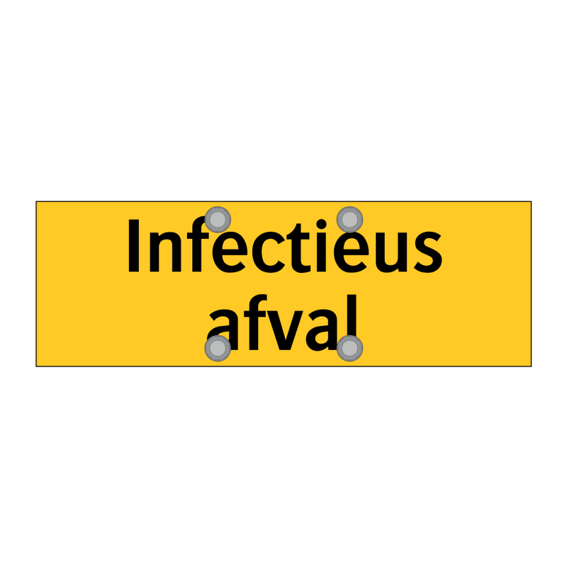 Infectieus afval & Infectieus afval & Infectieus afval