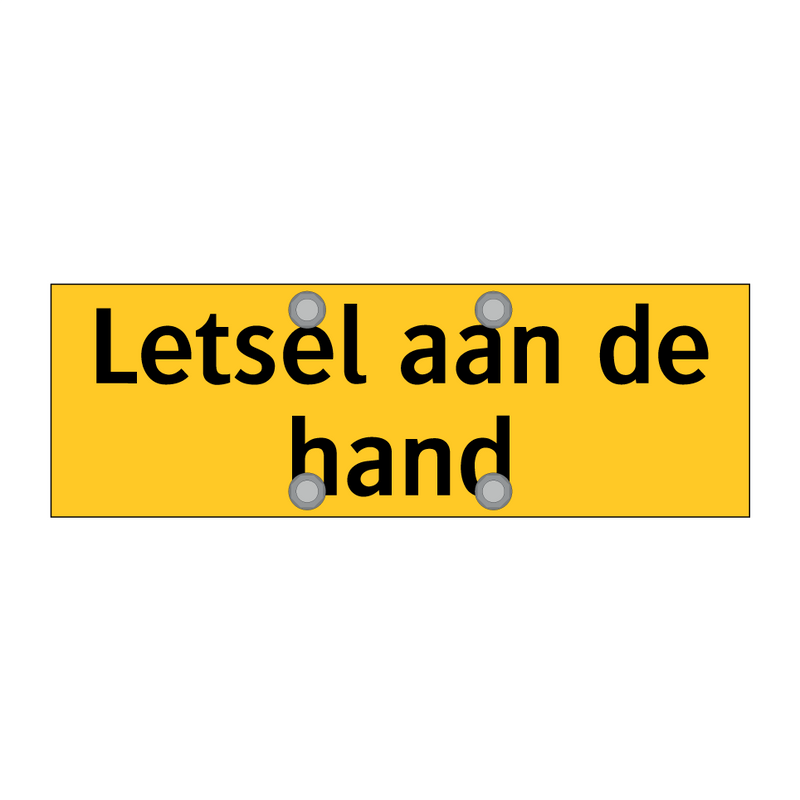 Letsel aan de hand & Letsel aan de hand & Letsel aan de hand