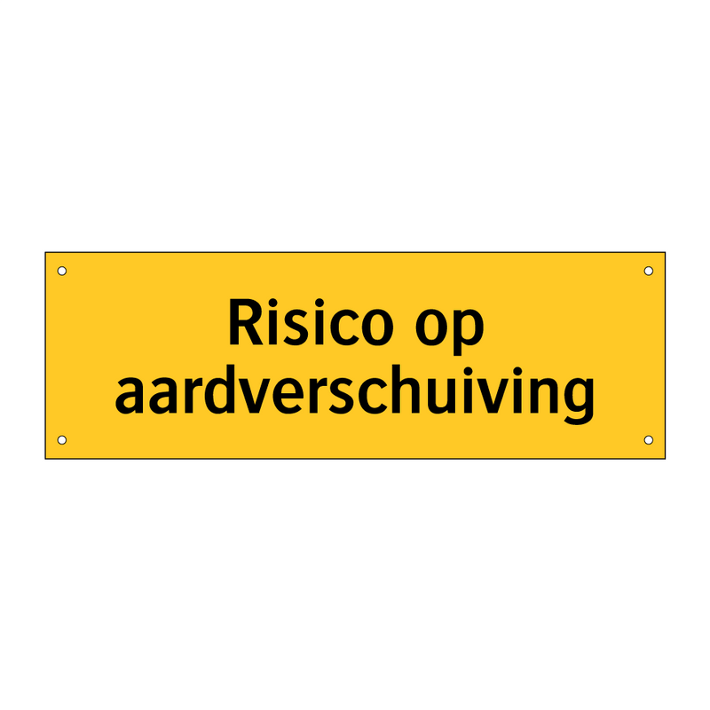 Risico op aardverschuiving & Risico op aardverschuiving & Risico op aardverschuiving