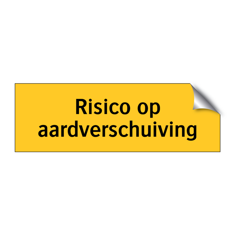 Risico op aardverschuiving & Risico op aardverschuiving & Risico op aardverschuiving