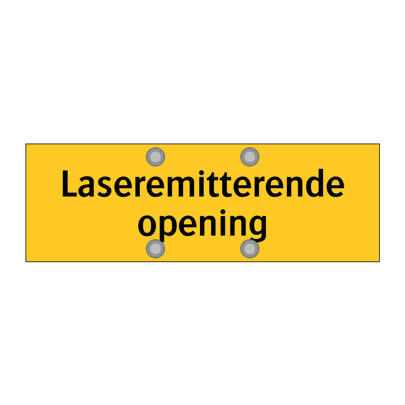 Laseremitterende opening & Laseremitterende opening & Laseremitterende opening