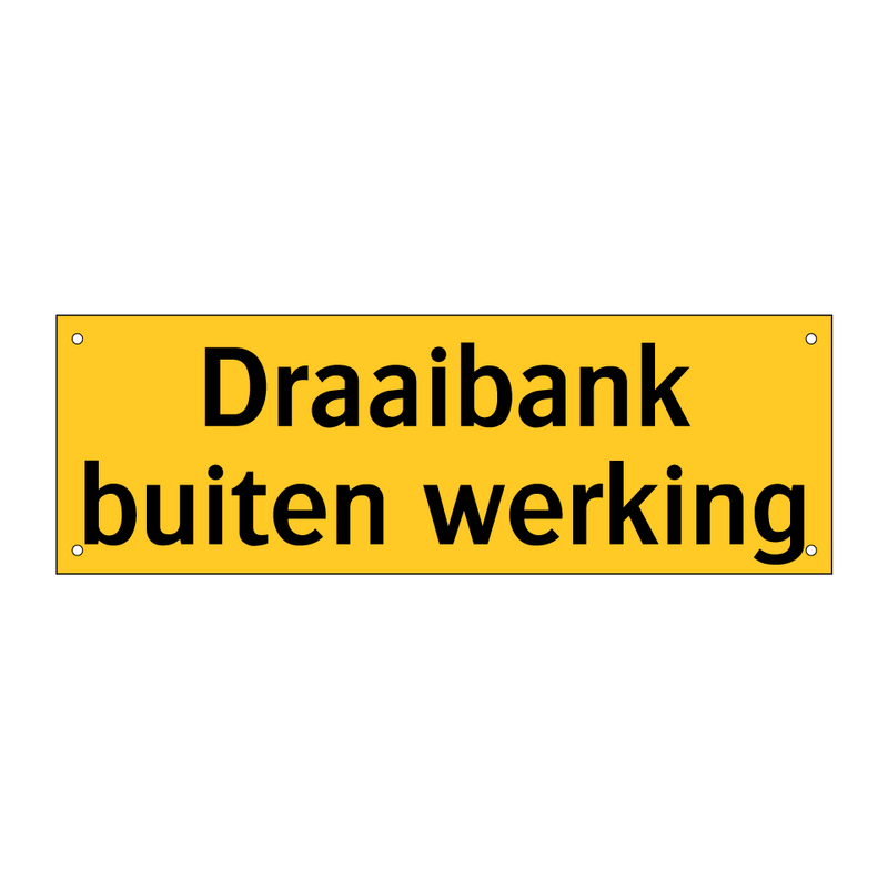 Draaibank buiten werking & Draaibank buiten werking & Draaibank buiten werking