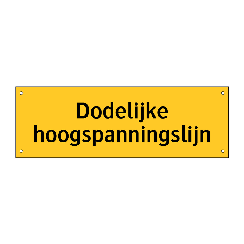 Dodelijke hoogspanningslijn & Dodelijke hoogspanningslijn & Dodelijke hoogspanningslijn