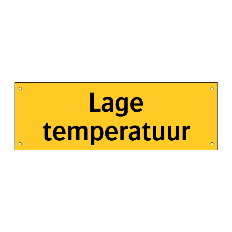 Lage temperatuur & Lage temperatuur & Lage temperatuur & Lage temperatuur & Lage temperatuur