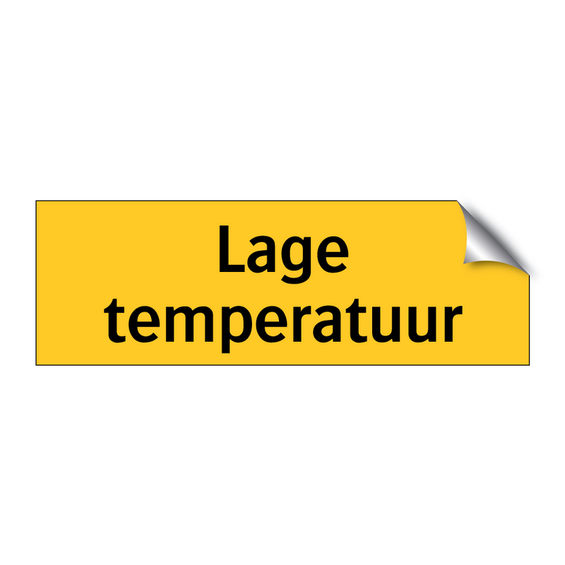 Lage temperatuur & Lage temperatuur & Lage temperatuur & Lage temperatuur