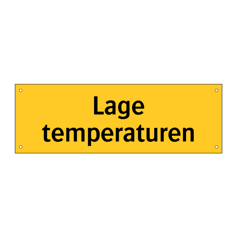 Lage temperaturen & Lage temperaturen & Lage temperaturen & Lage temperaturen & Lage temperaturen