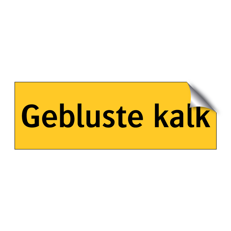 Gebluste kalk & Gebluste kalk & Gebluste kalk & Gebluste kalk