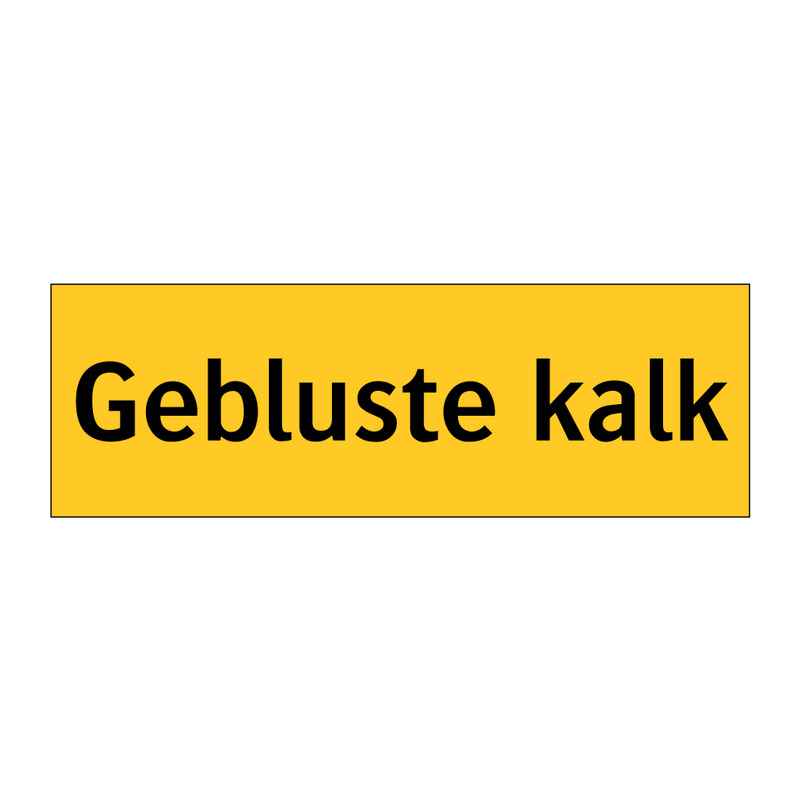 Gebluste kalk & Gebluste kalk & Gebluste kalk & Gebluste kalk & Gebluste kalk & Gebluste kalk