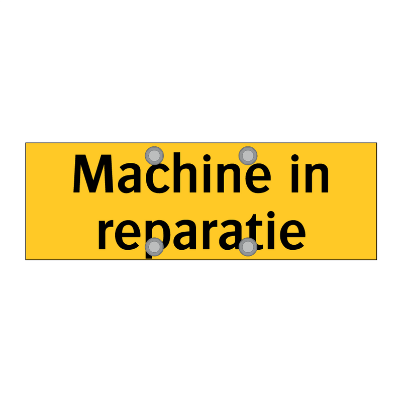 Machine in reparatie & Machine in reparatie & Machine in reparatie