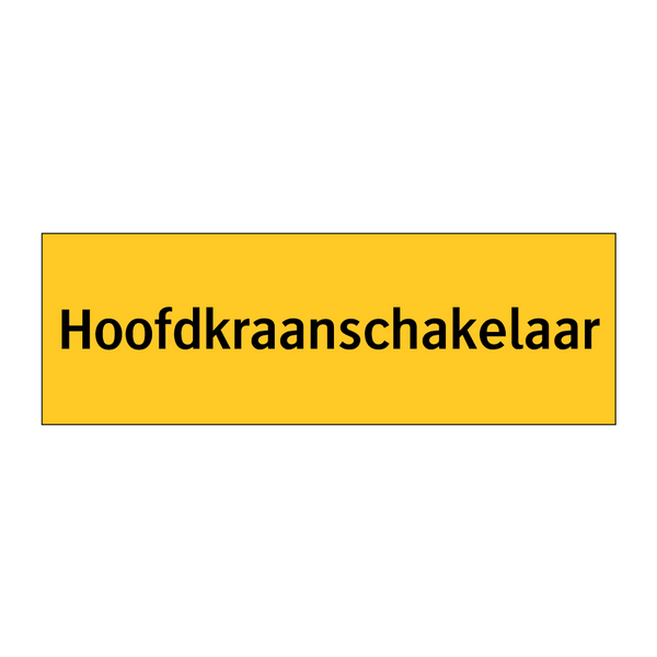 Hoofdkraanschakelaar & Hoofdkraanschakelaar & Hoofdkraanschakelaar & Hoofdkraanschakelaar