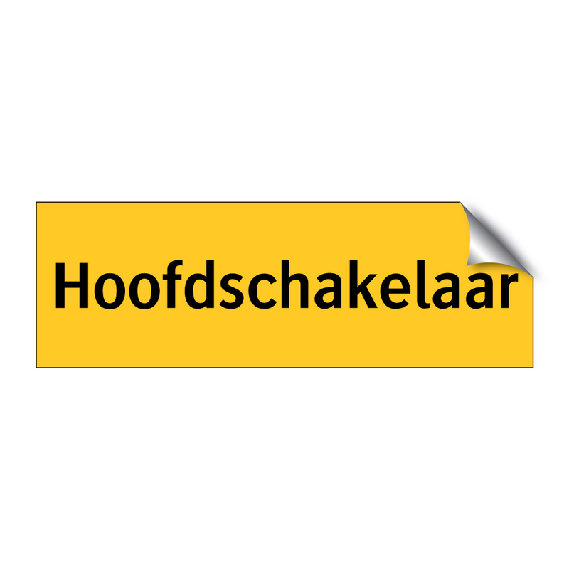 Hoofdschakelaar & Hoofdschakelaar & Hoofdschakelaar & Hoofdschakelaar