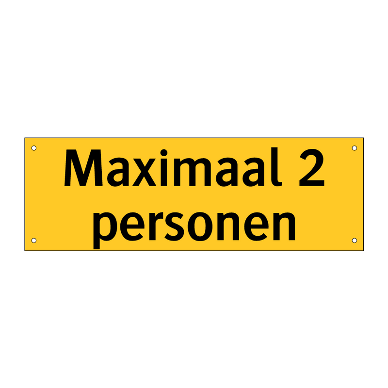 Maximaal 2 personen & Maximaal 2 personen & Maximaal 2 personen & Maximaal 2 personen