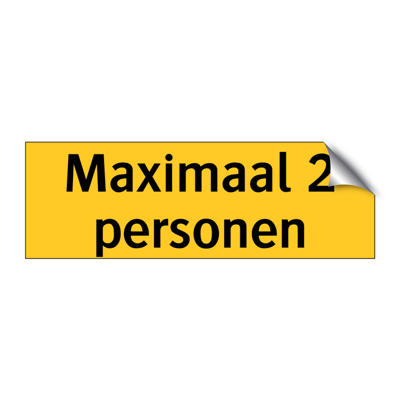 Maximaal 2 personen & Maximaal 2 personen & Maximaal 2 personen & Maximaal 2 personen