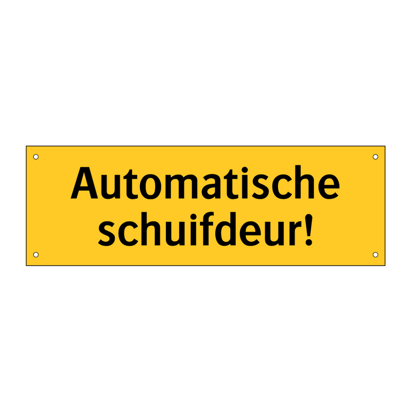 Automatische schuifdeur! & Automatische schuifdeur! & Automatische schuifdeur!