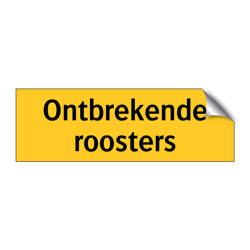 Ontbrekende roosters & Ontbrekende roosters & Ontbrekende roosters & Ontbrekende roosters