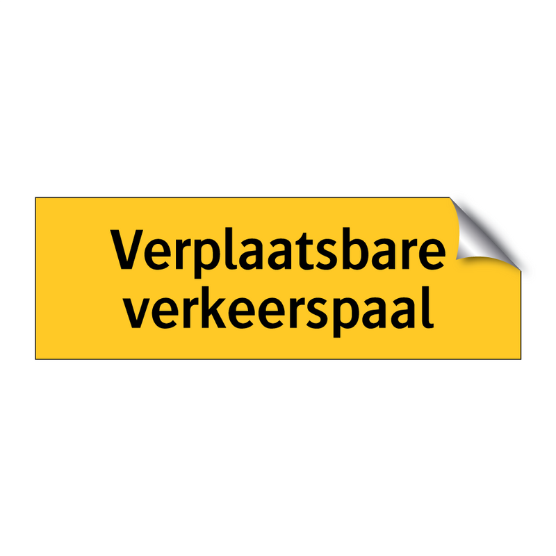 Verplaatsbare verkeerspaal & Verplaatsbare verkeerspaal & Verplaatsbare verkeerspaal