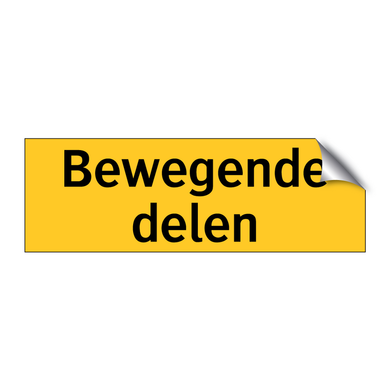 Bewegende delen & Bewegende delen & Bewegende delen & Bewegende delen