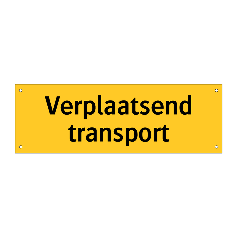 Verplaatsend transport & Verplaatsend transport & Verplaatsend transport & Verplaatsend transport