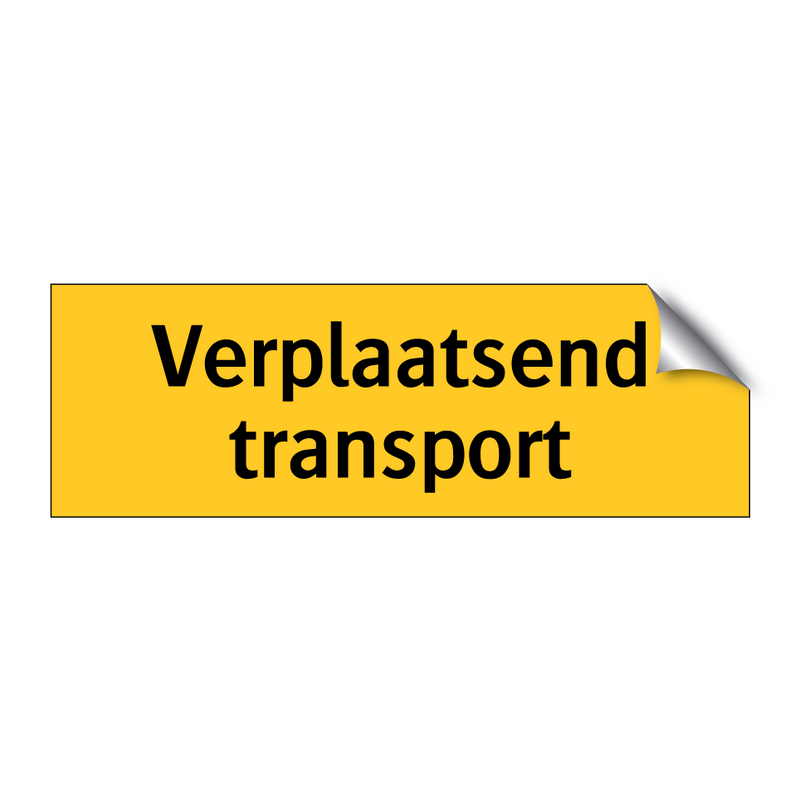 Verplaatsend transport & Verplaatsend transport & Verplaatsend transport & Verplaatsend transport