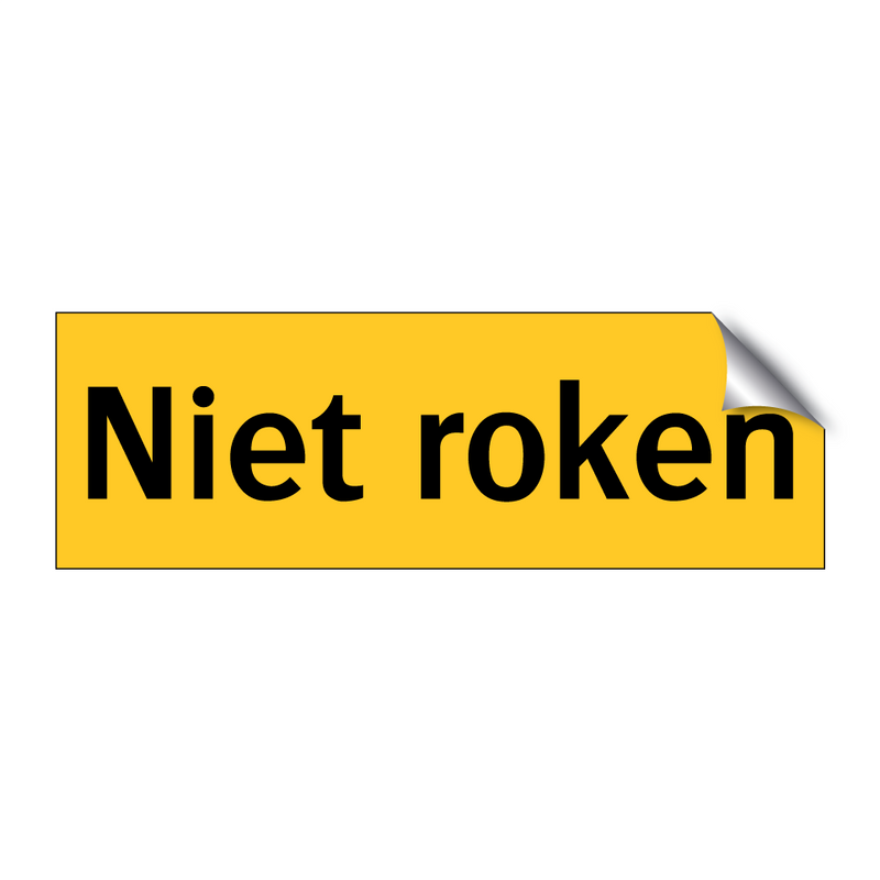 Niet roken & Niet roken & Niet roken & Niet roken