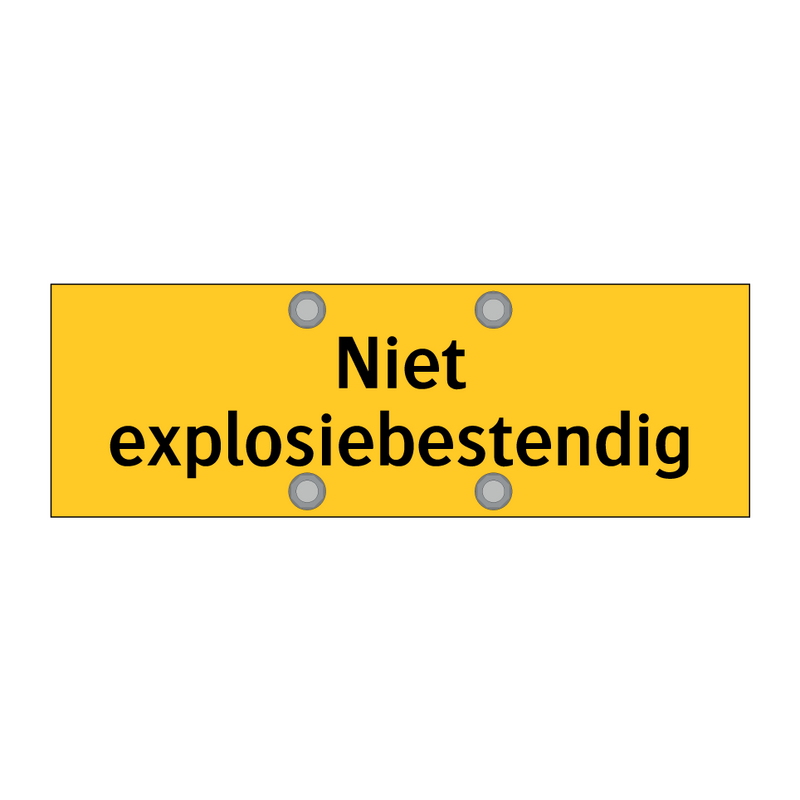 Niet explosiebestendig & Niet explosiebestendig & Niet explosiebestendig