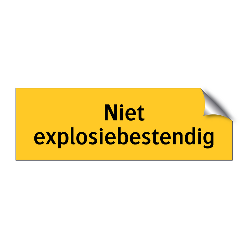 Niet explosiebestendig & Niet explosiebestendig & Niet explosiebestendig & Niet explosiebestendig