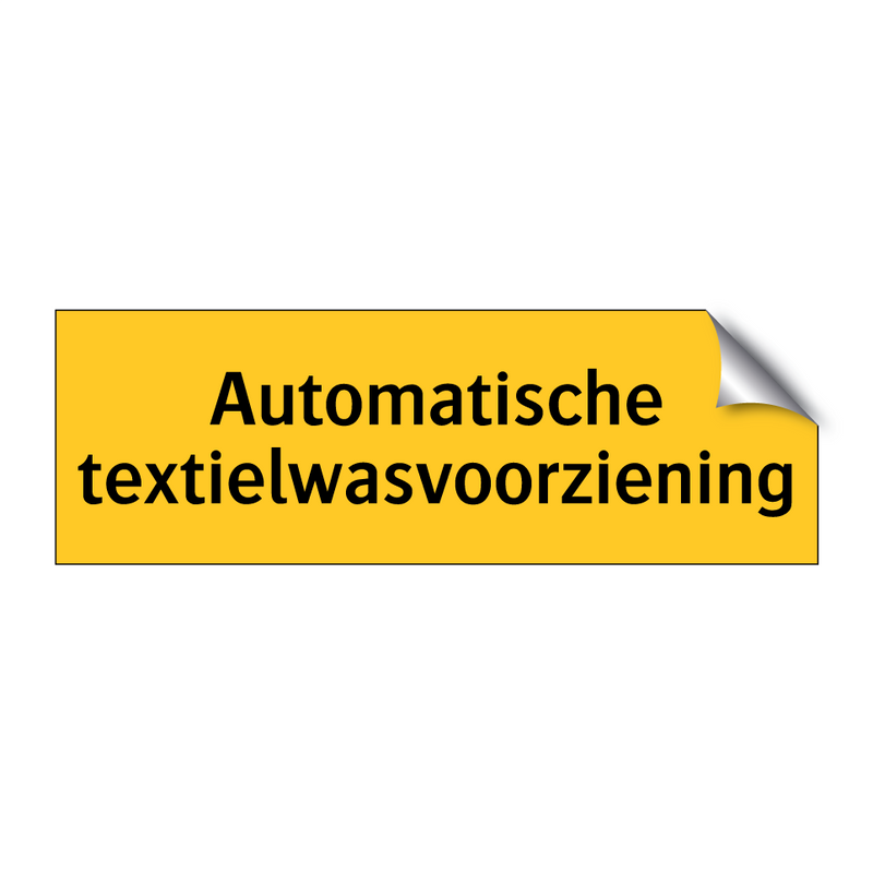 Automatische textielwasvoorziening & Automatische textielwasvoorziening