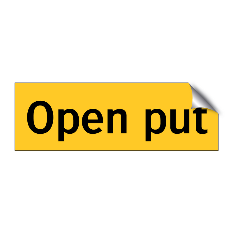 Open put & Open put & Open put & Open put