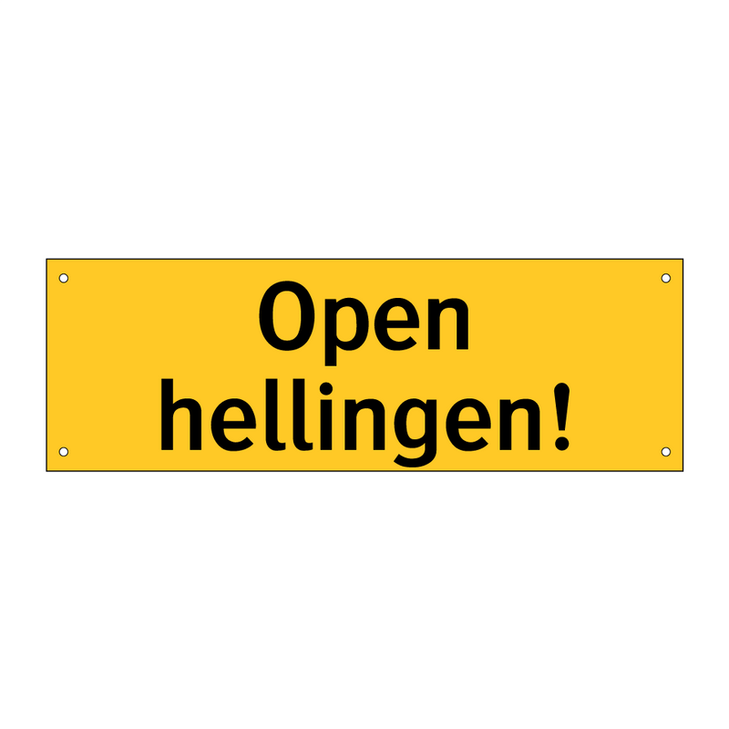 Open hellingen! & Open hellingen! & Open hellingen! & Open hellingen! & Open hellingen!