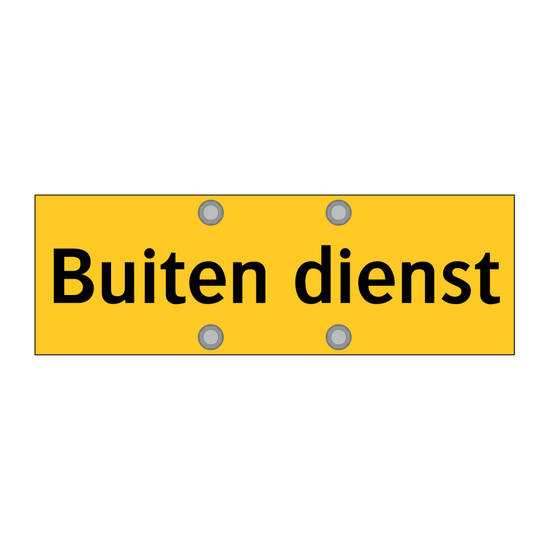 Buiten dienst & Buiten dienst & Buiten dienst