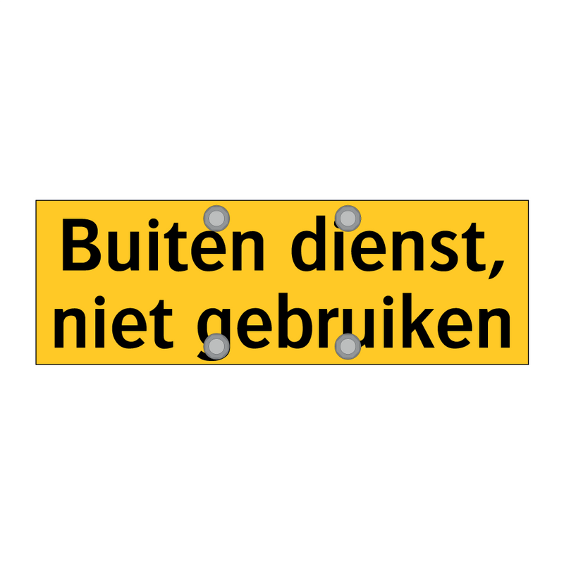 Buiten dienst, niet gebruiken & Buiten dienst, niet gebruiken & Buiten dienst, niet gebruiken