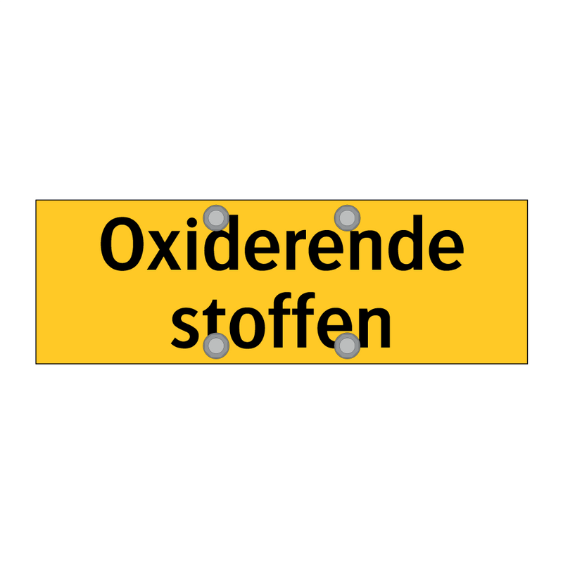 Oxiderende stoffen & Oxiderende stoffen & Oxiderende stoffen