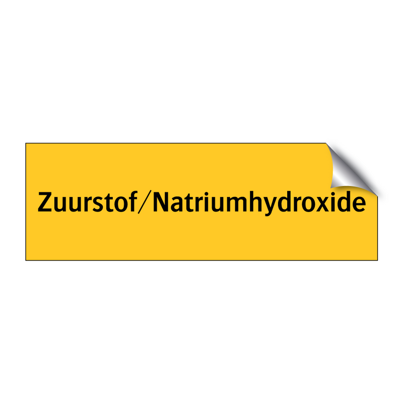 Zuurstof/Natriumhydroxide & Zuurstof/Natriumhydroxide & Zuurstof/Natriumhydroxide