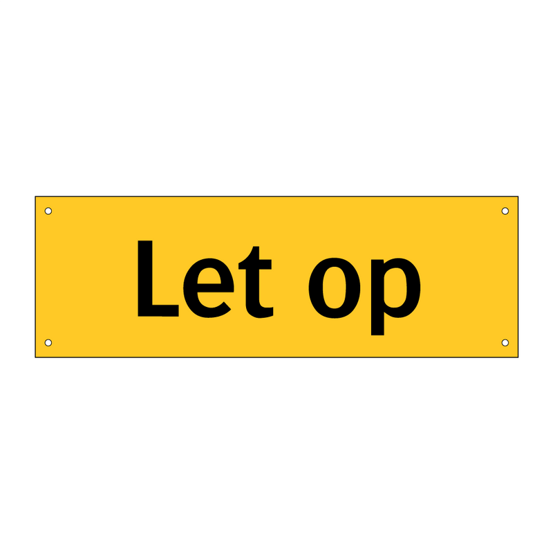 Let op & Let op & Let op & Let op & Let op & Let op & Let op & Let op & Let op