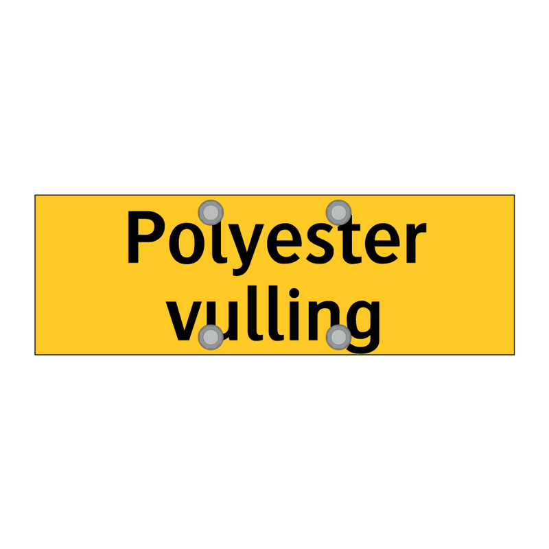 Polyester vulling & Polyester vulling & Polyester vulling