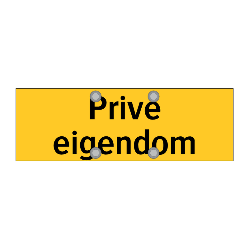 Privé eigendom & Privé eigendom & Privé eigendom